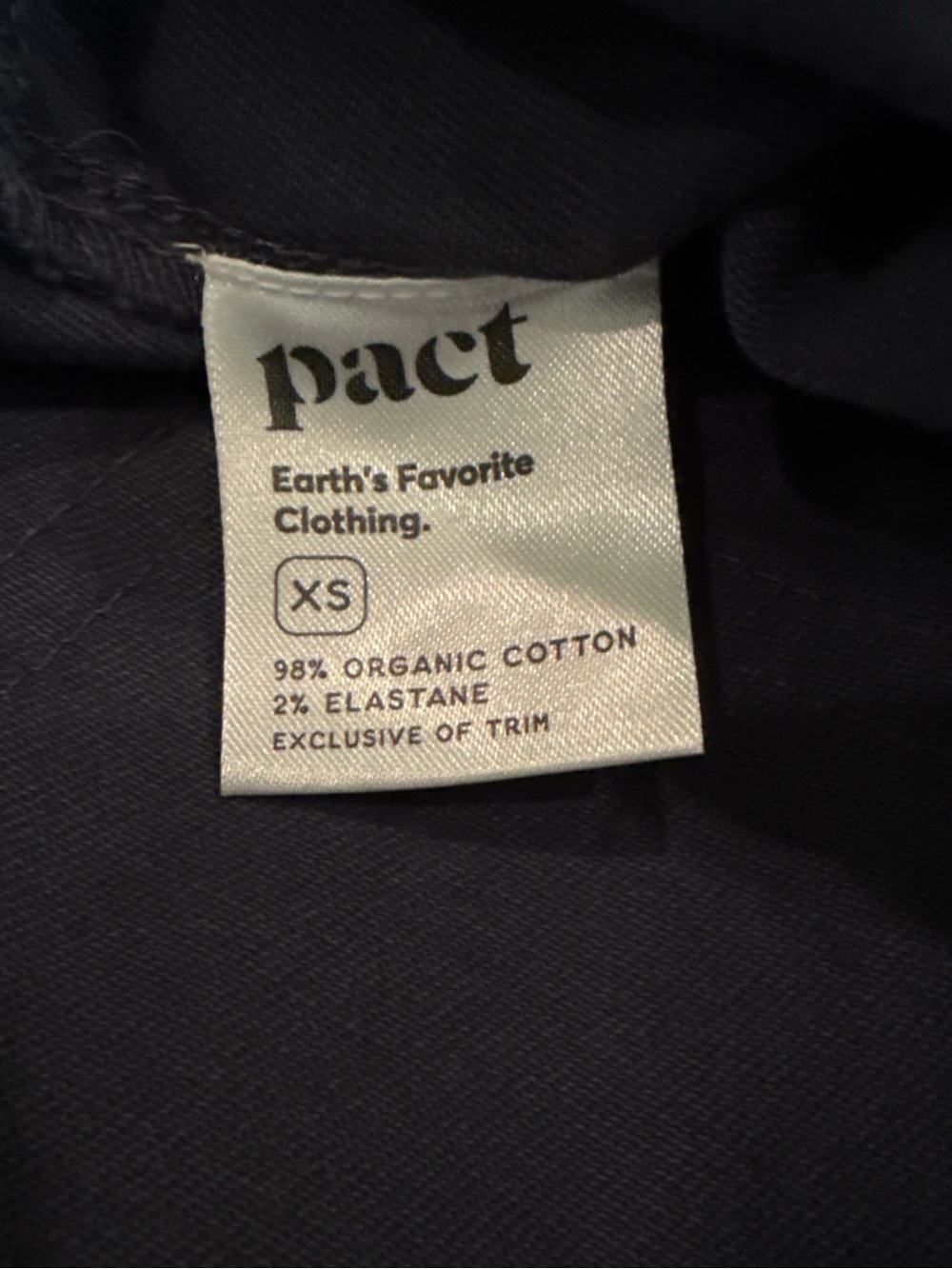 Pact Navy Cotton Wide-Leg Pants with Zip Fly - Picture 11 of 15